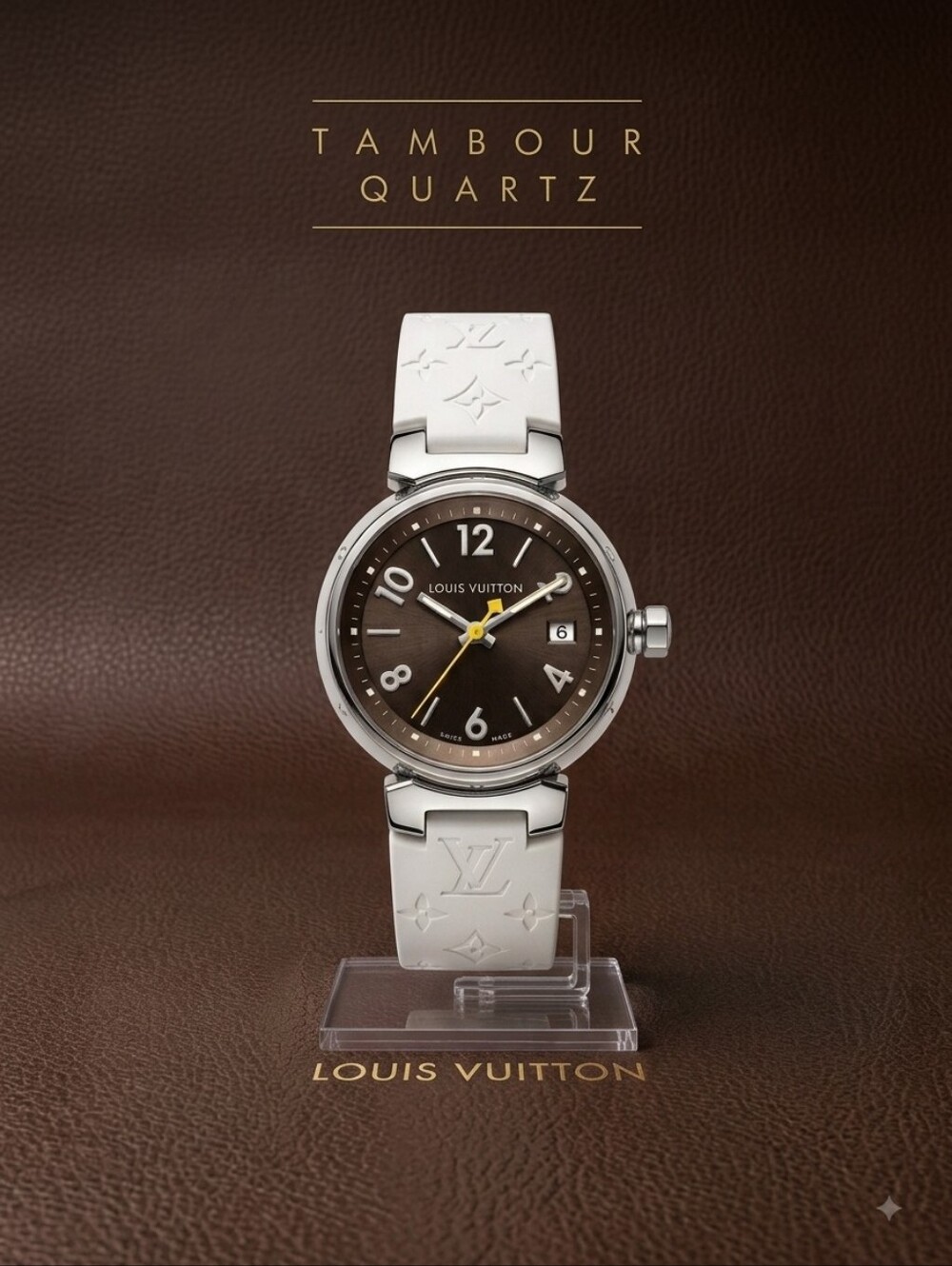 Louis Vuitton Tambour 27mm Q1211 Watch w/ 2 Bands Set ✨️ LIKE NEW